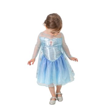Toddler Girls Disney Frozen Elsa Deluxe Princess Dress Costume with Cape