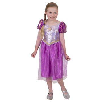 Girls Disney Rapunzel Deluxe Costume Dress - Purple Princess Gown
