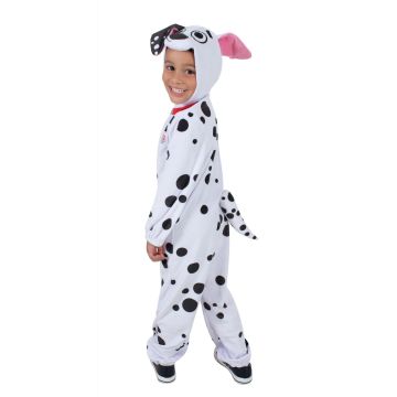 Kids 101 Dalmatians Puppy Costume - Disney Dog Jumpsuit with Hood