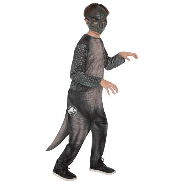 Kids Jurassic World T-Rex Dinosaur Costume with Mask