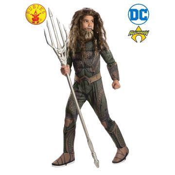 Aquaman Trident - 140cm Licensed DC Comics Silver Prop Staff for Kids