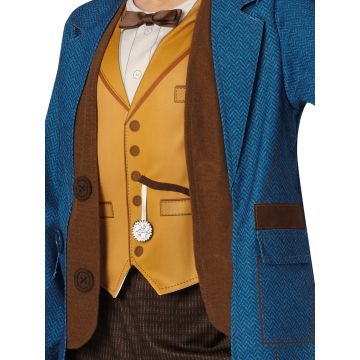 Kids Newt Scamander Costume - Deluxe Fantastic Beasts Wizard Set with Wand