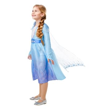 Girls Disney Frozen 2 Queen Elsa Costume Dress with Cape