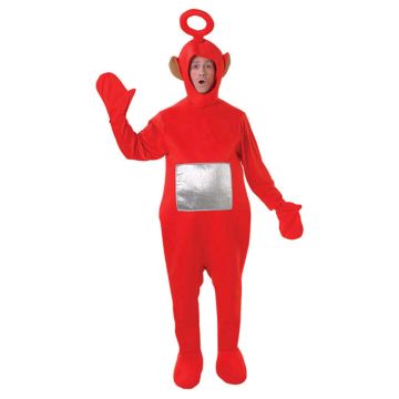 Teletubbies Costume Unisex Po (Red) Adult Onesie