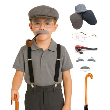 Boys Old man 100 days of School Accessory th036