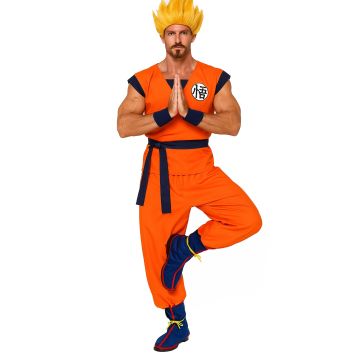 adults Dragon Ball Z Goku Costume with wig