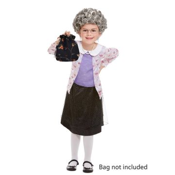 Kids Grandma Dress Up Costume – 100 Days of School Outfit