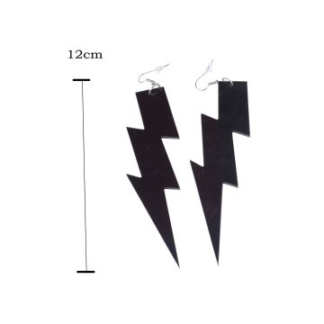 ROCK star 80s lightning EARRINGS tt1064-6