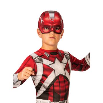 Boys Red Guardian Costume - Marvel Superhero Jumpsuit with Mask