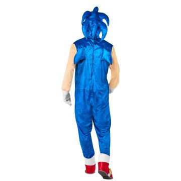 Adult Sonic the Hedgehog Costume - Licensed Blue Speedster Jumpsuit