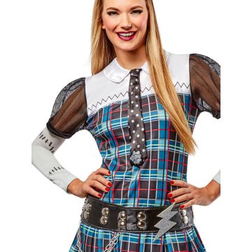 Monster High Frankie Stein Halloween Costume for Adults - Licensed Dress Set