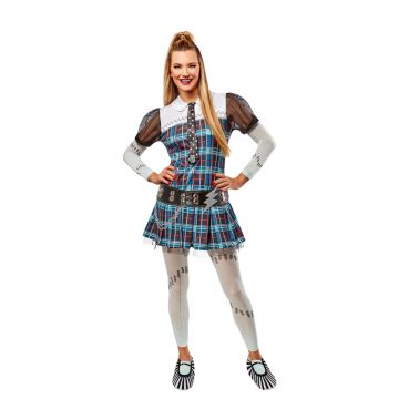 Monster High Frankie Stein Halloween Costume for Adults - Licensed Dress Set