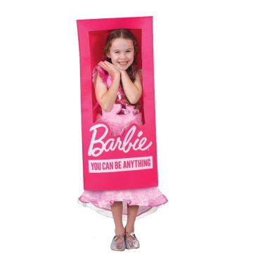 Girls Barbie Doll Box Costume - Life-Size Display Package Prop
