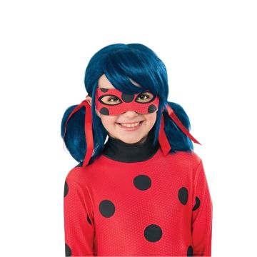 Kids Miraculous Ladybug Wig - Marinette Blue Twin Ponytail Costume Wig