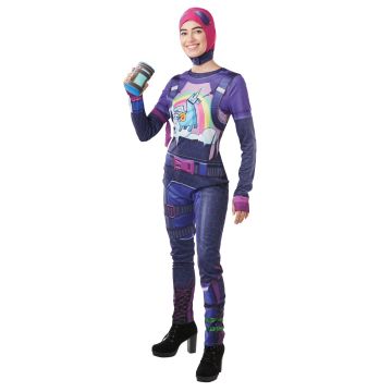 Brite Bomber tactical armor print jumpsuit with thumb holes and accessories