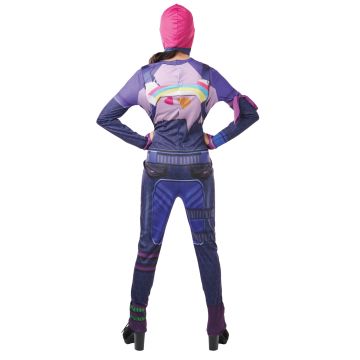 Youth Fortnite Brite Bomber Costume - Licensed Jumpsuit with Snood & Accessories