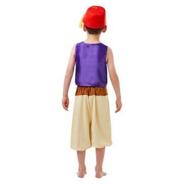 Kids Aladdin Costume - Disney Street Hero Outfit with Abu Monkey Toy