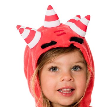 Kids Oddbods Fuse Costume - Licensed Red Monster Plush Suit