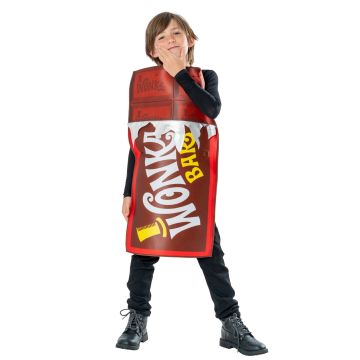 Kids Willy Wonka Chocolate Bar Tabard Costume - Foam Novelty Food Suit
