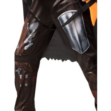 Kids Star Wars Mandalorian Costume - Deluxe Armoured Jumpsuit with Helmet