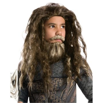 Kids Aquaman Wig and Beard Set - DC Superhero Accessory Kit