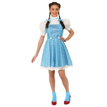 Dorothy Costume Adult Wizard of Oz Dress with Hair Bows