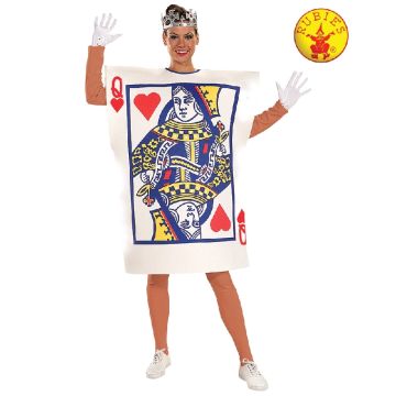 Adult Queen of Hearts Card Costume - Alice in Wonderland Playing Card Tunic