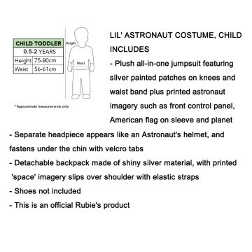 LIL' ASTRONAUT COSTUME, CHILD