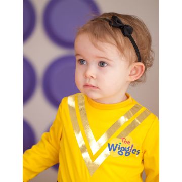 Girls Emma Wiggle Costume Dress - Yellow & Black Wiggles Outfit