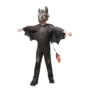 How to Train Your Dragon 3 Toothless Night Fury Child Boy Costume