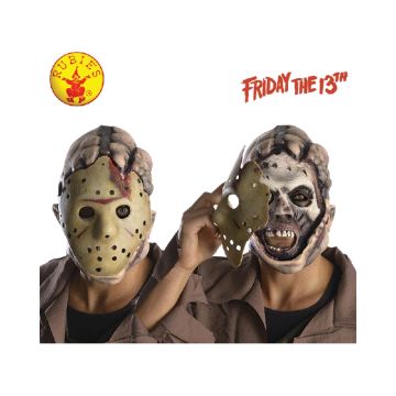 Jason Voorhees Latex Mens Halloween Double Mask Friday The 13Th Costume Accessories
