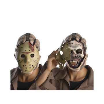 Jason Voorhees Latex Mens Halloween Double Mask Friday The 13Th Costume Accessories