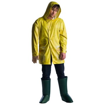Adult Georgie IT Costume - Yellow Raincoat with Detachable Arm