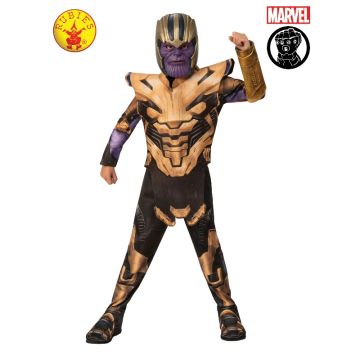 Kids Thanos Costume with Gauntlet and Mask - Marvel Avengers Infinity War Suit