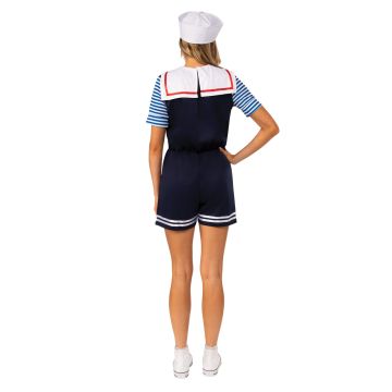 Womens Stranger Things Robin Scoops Ahoy Costume - Licensed Sailor Uniform Set