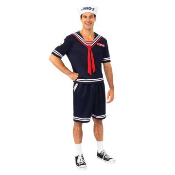 Adult Mens Stranger Things Scoops Ahoy Steve Costume - Sailor Uniform Set