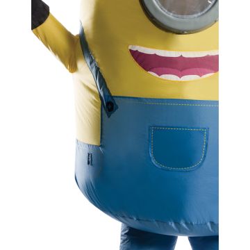 Adult Blow Up Minion Costume - Inflatable Stuart Yellow Jumpsuit