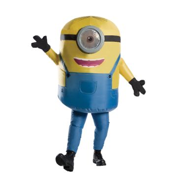 Adult Blow Up Minion Costume - Inflatable Stuart Yellow Jumpsuit