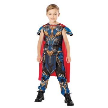 Kids Thor Costume - Marvel Love & Thunder Superhero Outfit with Cape