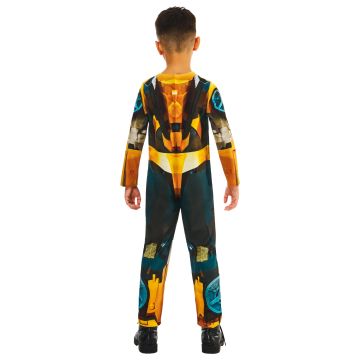 Kids Bumblebee Transformers Costume with Mask - Yellow Robot Jumpsuit