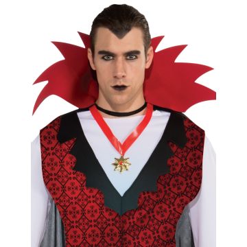 Boys Deluxe Vampire Costume with Cape - Gothic Dracula Outfit Set