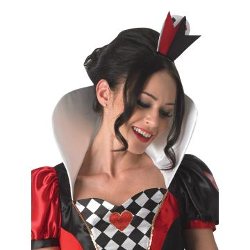 Adult Disney Queen of Hearts Deluxe Costume with Crown - Alice in Wonderland
