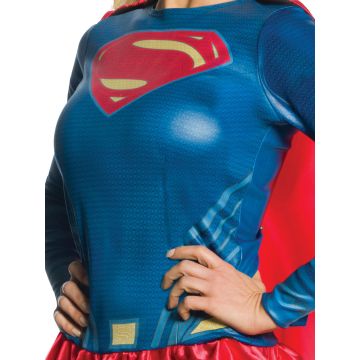 Womens Supergirl Costume Dress with Cape - DC Comics Superhero Outfit