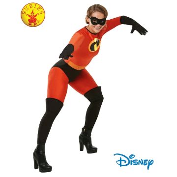 Womens Mrs Incredible Costume - Deluxe Elastigirl Superhero Jumpsuit