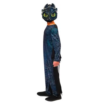 Kids Toothless Costume - How to Train Your Dragon Night Fury Jumpsuit with Wings & Mask