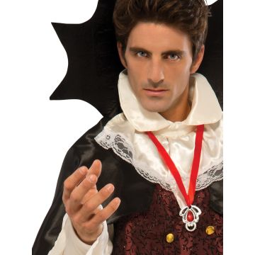 Adult Mens Vampire Costume - Dracula Gothic Victorian Ensemble with Cape