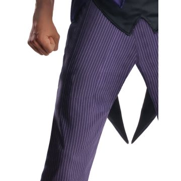 The Joker Costume Adult Mens Purple Suit with Tails & Bow Tie