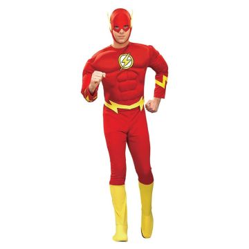 The Flash Muscle Chest Justice League DC Comics Halloween Adult Costume