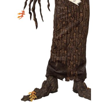 Adult Haunted Tree Costume with 3D Headpiece and Warning Signs