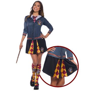 Womens Harry Potter Gryffindor Skirt - Officially Licensed Pleated Costume